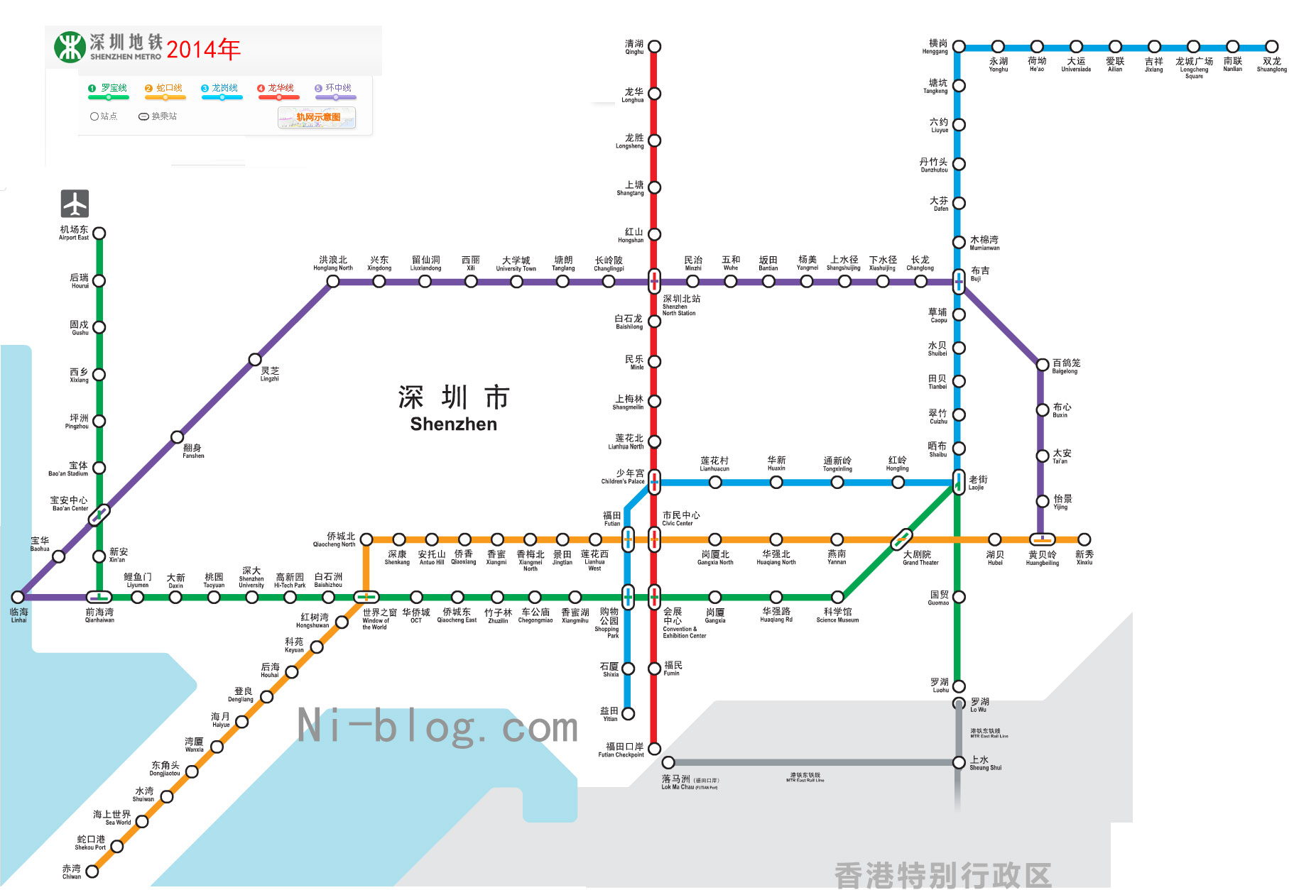 国庆自助游肯定少了地图和地铁线路图，分享最新深圳地铁线路图。