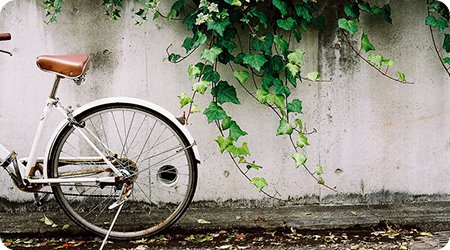 休闲、意境、唯美、有故事的自行车